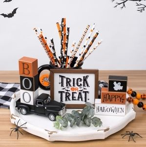 Halloween Tiered Tray Decor Set